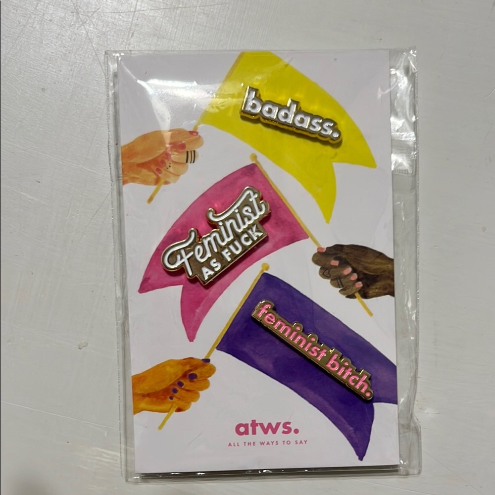 Feminist Enamel Pin Set